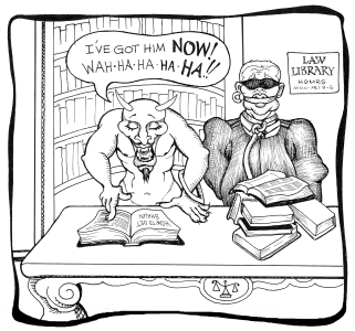 'Shaun's World' - pen and ink comic strip 'toon